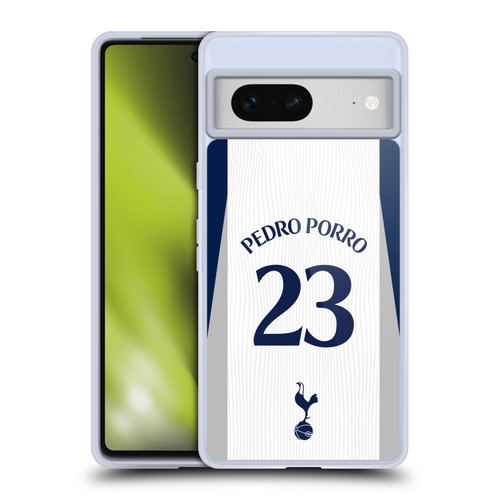 Tottenham Hotspur F.C. 2025/26 Players Home Kit 1st Group Pedro Porro Soft Gel Case for Google Pixel 7