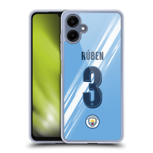 Manchester City Man City FC 2025/26 Players Home Kit 1st Group Rúben Dias Soft Gel Case for Samsung Galaxy A06 4G