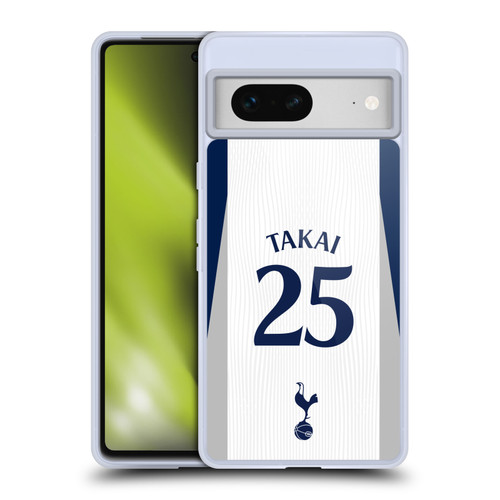 Tottenham Hotspur F.C. 2025/26 Players Home Kit 1st Group Kōto Takai Soft Gel Case for Google Pixel 7