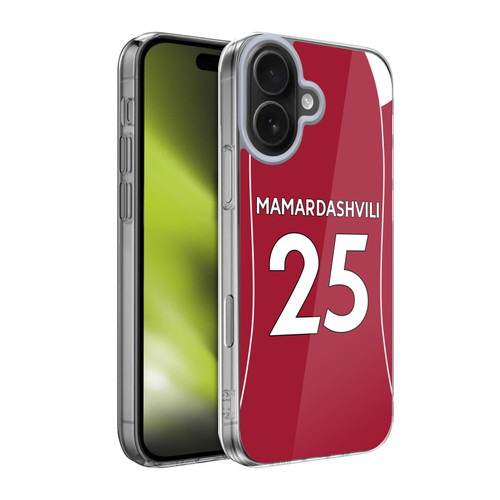 Liverpool Football Club 2025/26 Players Home Kit 1st Group Giorgi Mamardashvili Soft Gel Case for Apple iPhone 17 Liverpool Football Club 2025/26 Players Home Kit 1st Group Giorgi Mamardashvili Soft Gel Case for Apple iPhone 17