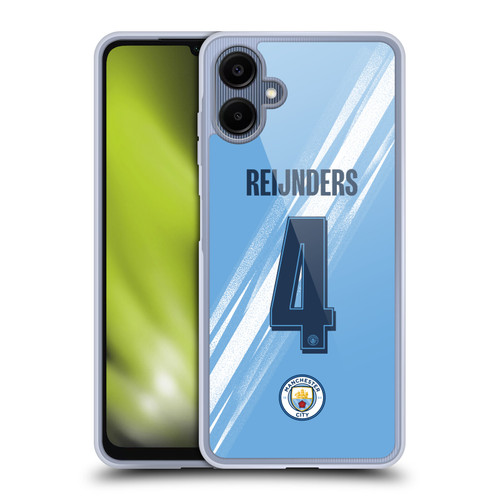 Manchester City Man City FC 2025/26 Players Home Kit 1st Group Tijjani Reijnders Soft Gel Case for Samsung Galaxy A06 4G Manchester City Man City FC 2025/26 Players Home Kit 1st Group Tijjani Reijnders Soft Gel Case for Samsung Galaxy A06 4G