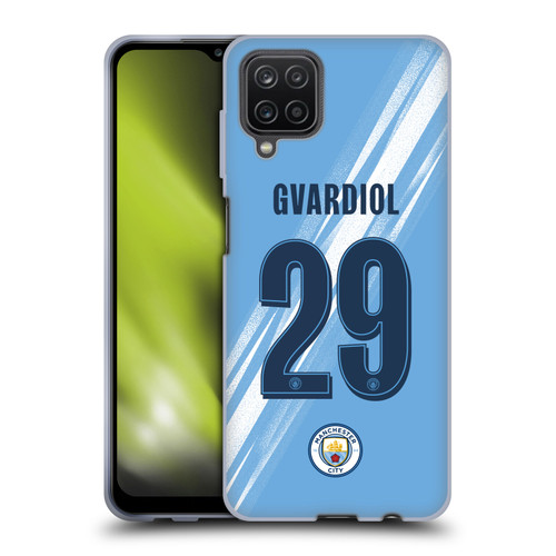Manchester City Man City FC 2025/26 Players Home Kit 1st Group Joško Gvardiol Soft Gel Case for Samsung Galaxy A12 (2020)
