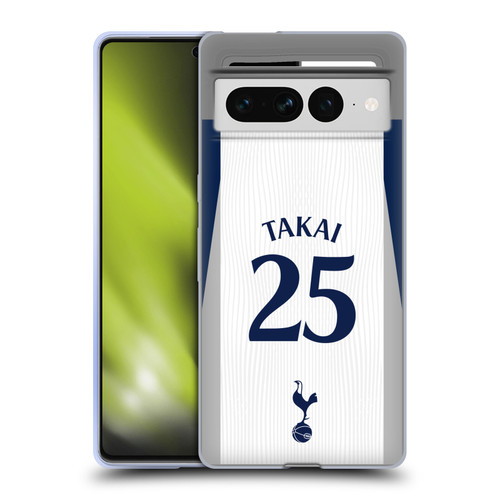 Tottenham Hotspur F.C. 2025/26 Players Home Kit 1st Group Kōto Takai Soft Gel Case for Google Pixel 7 Pro