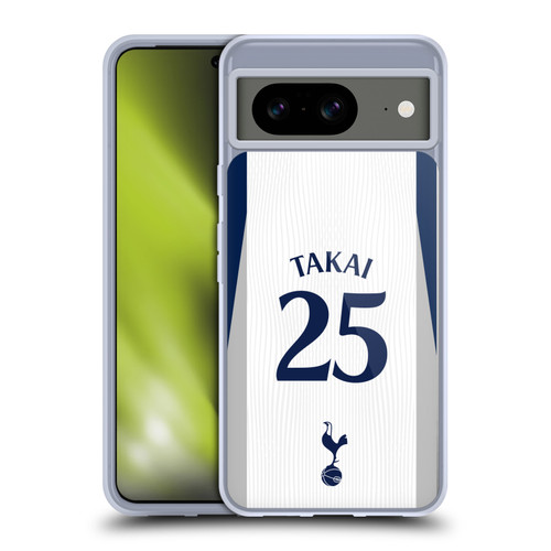 Tottenham Hotspur F.C. 2025/26 Players Home Kit 1st Group Kōto Takai Soft Gel Case for Google Pixel 8