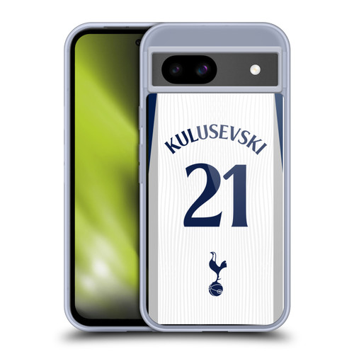 Tottenham Hotspur F.C. 2025/26 Players Home Kit 1st Group Dejan Kulusevski Soft Gel Case for Google Pixel 8a