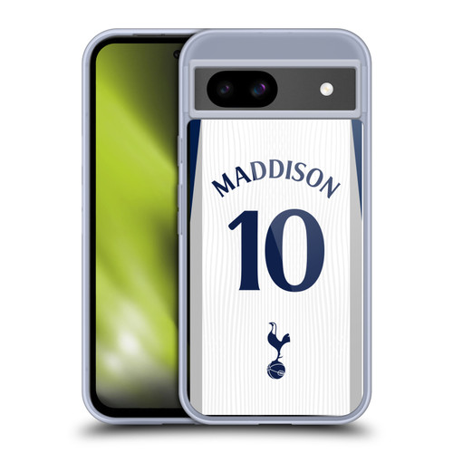 Tottenham Hotspur F.C. 2025/26 Players Home Kit 1st Group James Maddison Soft Gel Case for Google Pixel 8a