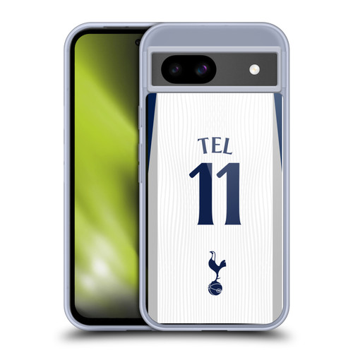 Tottenham Hotspur F.C. 2025/26 Players Home Kit 1st Group Mathys Tel Soft Gel Case for Google Pixel 8a