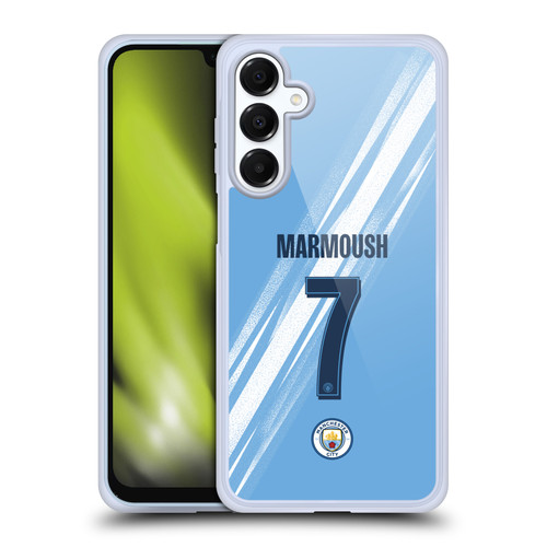 Manchester City Man City FC 2025/26 Players Home Kit 1st Group Omar Marmoush Soft Gel Case for Samsung Galaxy A16 5G