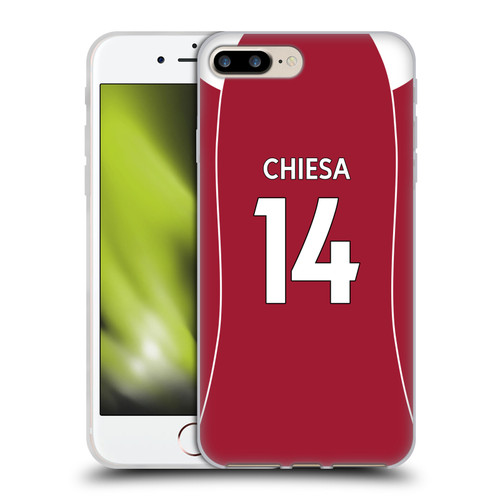Liverpool Football Club 2026/27 Players Home Kit 1st Group Federico Chiesa Soft Gel Case for Apple iPhone 7 Plus / 8 Plus & MagSafe