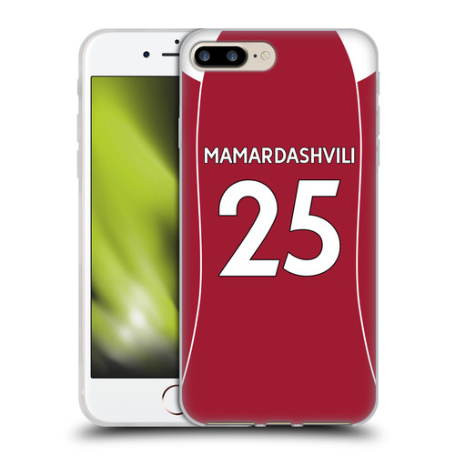 Liverpool Football Club 2026/27 Players Home Kit 1st Group Giorgi Mamardashvili Soft Gel Case for Apple iPhone 7 Plus / 8 Plus & MagSafe