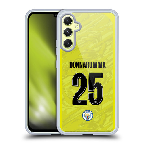 Manchester City Man City FC 2025/26 Players Home Kit 1st Group Gianluigi Donnarumma Soft Gel Case for Samsung Galaxy A34 5G