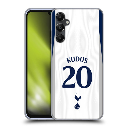 Tottenham Hotspur F.C. 2025/26 Players Home Kit 1st Group Mohammed Kudus Soft Gel Case for Samsung Galaxy A05s