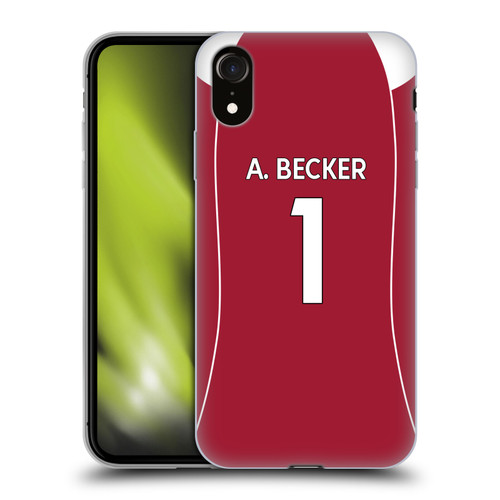 Liverpool Football Club 2025/26 Players Home Kit 1st Group Alisson Becker Soft Gel Case for Apple iPhone XR