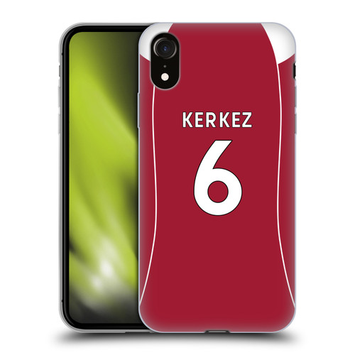Liverpool Football Club 2025/26 Players Home Kit 1st Group Milos Kerkez Soft Gel Case for Apple iPhone XR