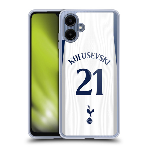 Tottenham Hotspur F.C. 2025/26 Players Home Kit 1st Group Dejan Kulusevski Soft Gel Case for Samsung Galaxy A06 4G