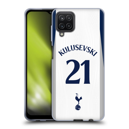 Tottenham Hotspur F.C. 2025/26 Players Home Kit 1st Group Dejan Kulusevski Soft Gel Case for Samsung Galaxy A12 (2020)