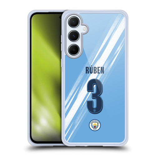 Manchester City Man City FC 2025/26 Players Home Kit 1st Group Rúben Dias Soft Gel Case for Samsung Galaxy A55 5G