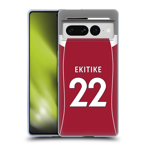 Liverpool Football Club 2025/26 Players Home Kit 1st Group Hugo Ekitiké Soft Gel Case for Google Pixel 7 Pro