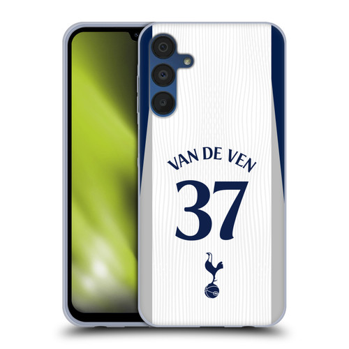 Tottenham Hotspur F.C. 2025/26 Players Home Kit 1st Group Micky van de Ven Soft Gel Case for Samsung Galaxy A15 Tottenham Hotspur F.C. 2025/26 Players Home Kit 1st Group Micky van de Ven Soft Gel Case for Samsung Galaxy A15