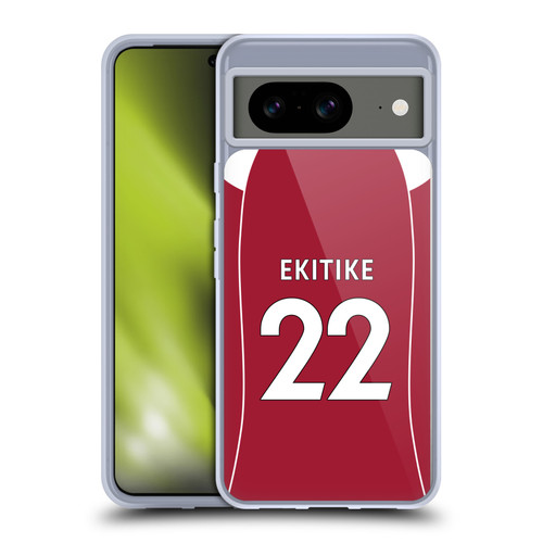 Liverpool Football Club 2025/26 Players Home Kit 1st Group Hugo Ekitiké Soft Gel Case for Google Pixel 8
