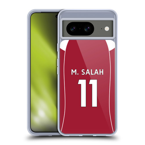 Liverpool Football Club 2025/26 Players Home Kit 1st Group Mohamed Salah Soft Gel Case for Google Pixel 8