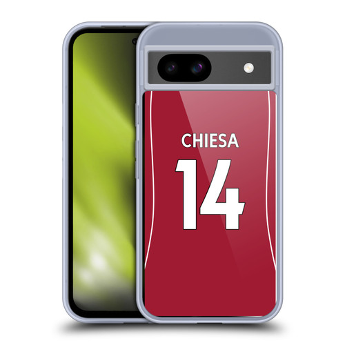 Liverpool Football Club 2025/26 Players Home Kit 1st Group Federico Chiesa Soft Gel Case for Google Pixel 8a