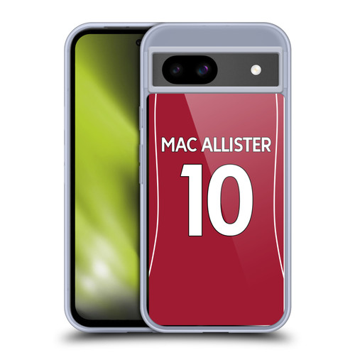Liverpool Football Club 2025/26 Players Home Kit 1st Group Alexis Mac Allister Soft Gel Case for Google Pixel 8a