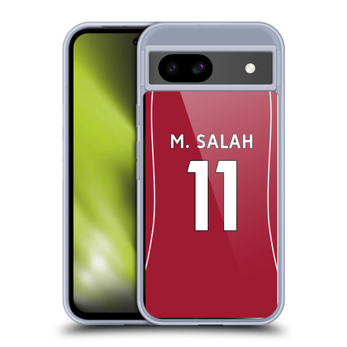 Liverpool Football Club 2025/26 Players Home Kit 1st Group Mohamed Salah Soft Gel Case for Google Pixel 8a