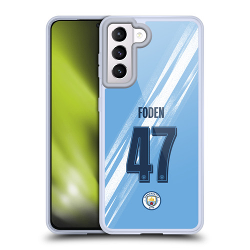 Manchester City Man City FC 2025/26 Players Home Kit 1st Group Phil Foden Soft Gel Case for Samsung Galaxy S21 5G