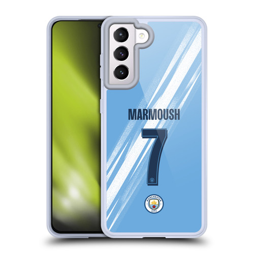Manchester City Man City FC 2025/26 Players Home Kit 1st Group Omar Marmoush Soft Gel Case for Samsung Galaxy S21 5G