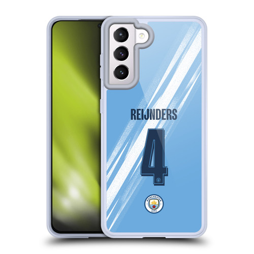 Manchester City Man City FC 2025/26 Players Home Kit 1st Group Tijjani Reijnders Soft Gel Case for Samsung Galaxy S21 5G