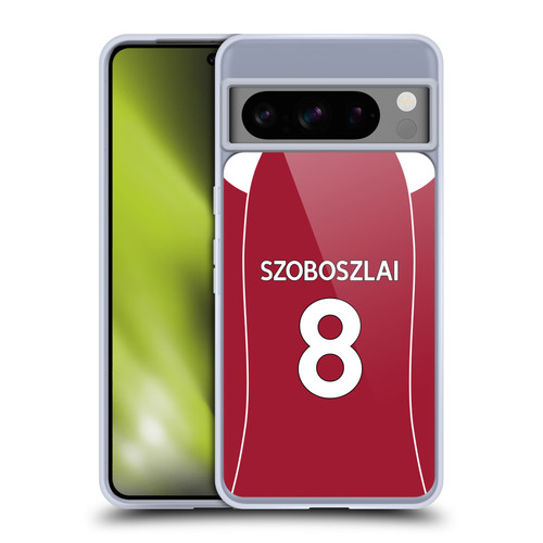 Liverpool Football Club 2025/26 Players Home Kit 1st Group Dominik Szoboszlai Soft Gel Case for Google Pixel 8 Pro