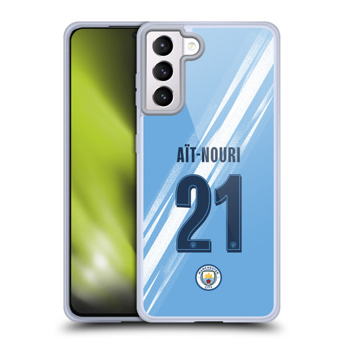 Manchester City Man City FC 2025/26 Players Home Kit 1st Group Rayan Aït-Nouri Soft Gel Case for Samsung Galaxy S21+ 5G