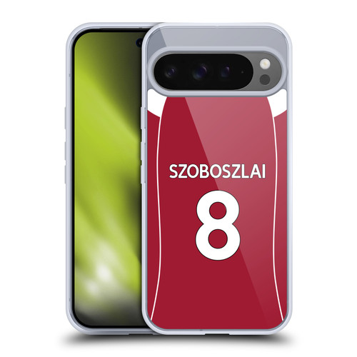 Liverpool Football Club 2025/26 Players Home Kit 1st Group Dominik Szoboszlai Soft Gel Case for Google Pixel 9 Pro XL