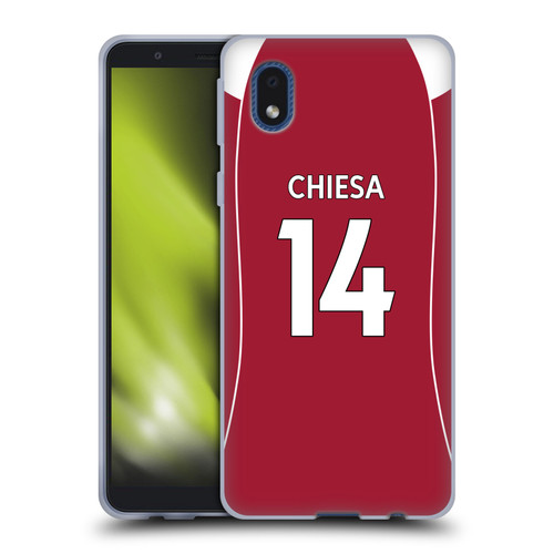 Liverpool Football Club 2025/26 Players Home Kit 1st Group Federico Chiesa Soft Gel Case for Samsung Galaxy A01 Core (2020)