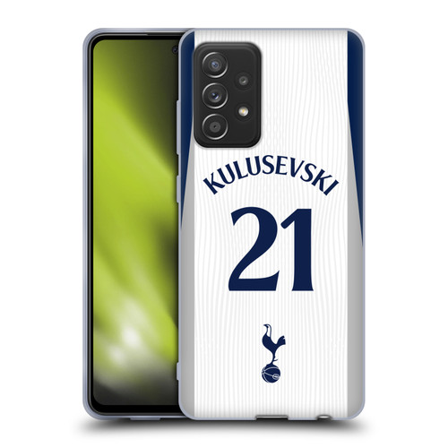 Tottenham Hotspur F.C. 2025/26 Players Home Kit 1st Group Dejan Kulusevski Soft Gel Case for Samsung Galaxy A52 / A52s / 5G (2021)