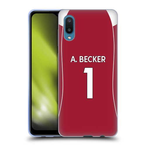 Liverpool Football Club 2025/26 Players Home Kit 1st Group Alisson Becker Soft Gel Case for Samsung Galaxy A02/M02 (2021)