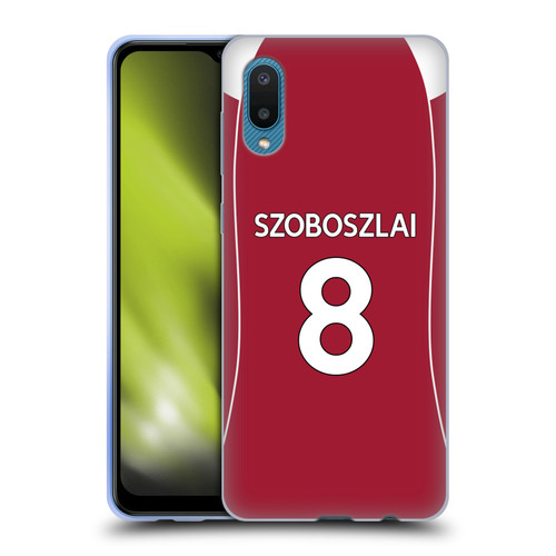 Liverpool Football Club 2025/26 Players Home Kit 1st Group Dominik Szoboszlai Soft Gel Case for Samsung Galaxy A02/M02 (2021)