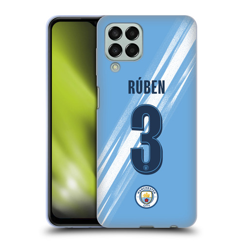 Manchester City Man City FC 2025/26 Players Home Kit 1st Group Rúben Dias Soft Gel Case for Samsung Galaxy M33 (2022)