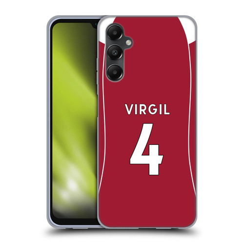Liverpool Football Club 2025/26 Players Home Kit 1st Group Virgil van Dijk Soft Gel Case for Samsung Galaxy A05s