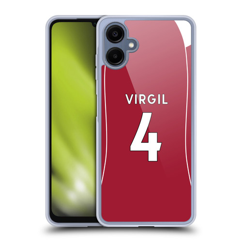 Liverpool Football Club 2025/26 Players Home Kit 1st Group Virgil van Dijk Soft Gel Case for Samsung Galaxy A06 4G