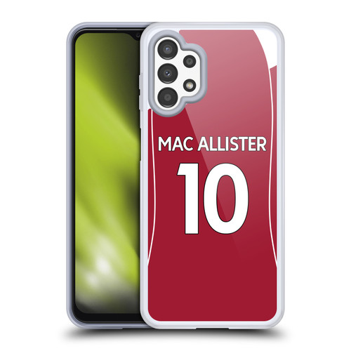 Liverpool Football Club 2025/26 Players Home Kit 1st Group Alexis Mac Allister Soft Gel Case for Samsung Galaxy A13 (2022)