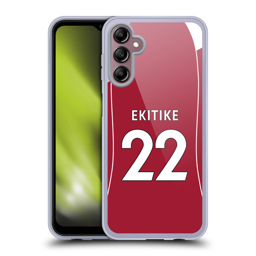 Liverpool Football Club 2025/26 Players Home Kit 1st Group Hugo Ekitiké Soft Gel Case for Samsung Galaxy A14 5G