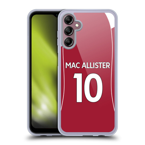 Liverpool Football Club 2025/26 Players Home Kit 1st Group Alexis Mac Allister Soft Gel Case for Samsung Galaxy A14 5G