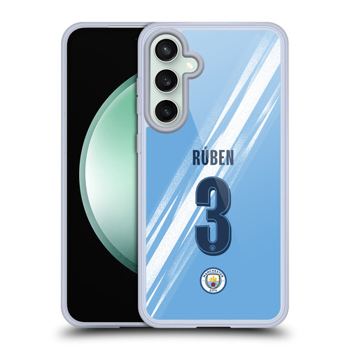 Manchester City Man City FC 2025/26 Players Home Kit 1st Group Rúben Dias Soft Gel Case for Samsung Galaxy S23 FE 5G