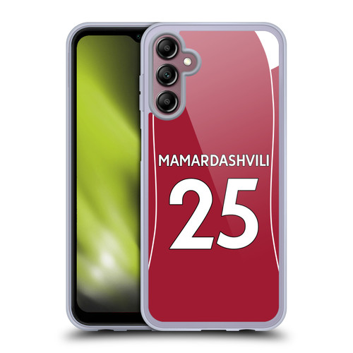 Liverpool Football Club 2025/26 Players Home Kit 1st Group Giorgi Mamardashvili Soft Gel Case for Samsung Galaxy A14 5G