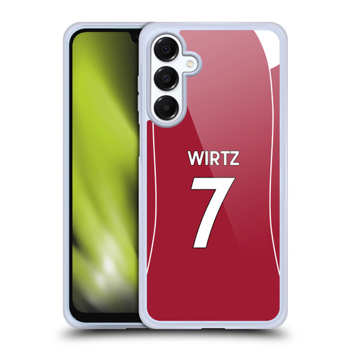 Liverpool Football Club 2025/26 Players Home Kit 1st Group Florian Wirtz Soft Gel Case for Samsung Galaxy A16 5G