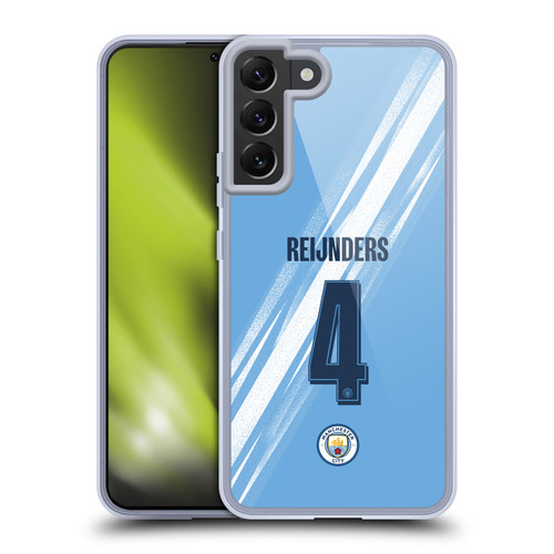 Manchester City Man City FC 2025/26 Players Home Kit 1st Group Tijjani Reijnders Soft Gel Case for Samsung Galaxy S22+ 5G