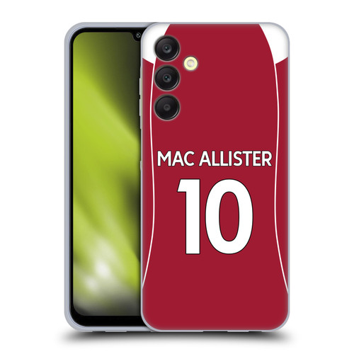Liverpool Football Club 2025/26 Players Home Kit 1st Group Alexis Mac Allister Soft Gel Case for Samsung Galaxy A25 5G