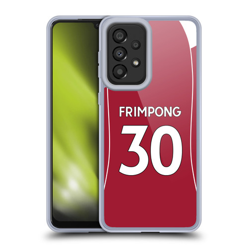 Liverpool Football Club 2025/26 Players Home Kit 1st Group Jeremie Frimpong Soft Gel Case for Samsung Galaxy A33 5G (2022)